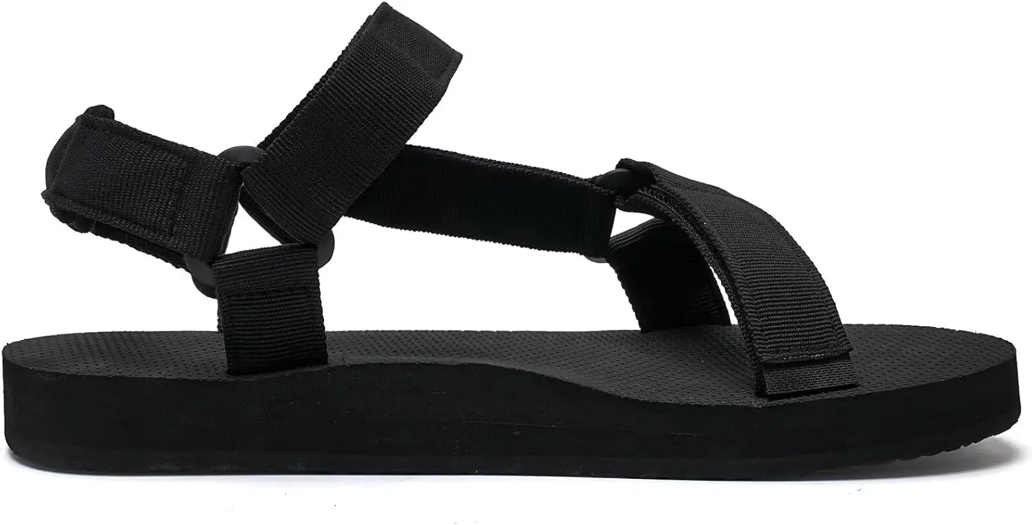 WateLves Men's Sandals Hiking-Sport-Sandals with Adjustable Webbing Lightweight Water-Athletic-Beach-Sandals for Walking-Fishing-Travel-Trekking-Camping