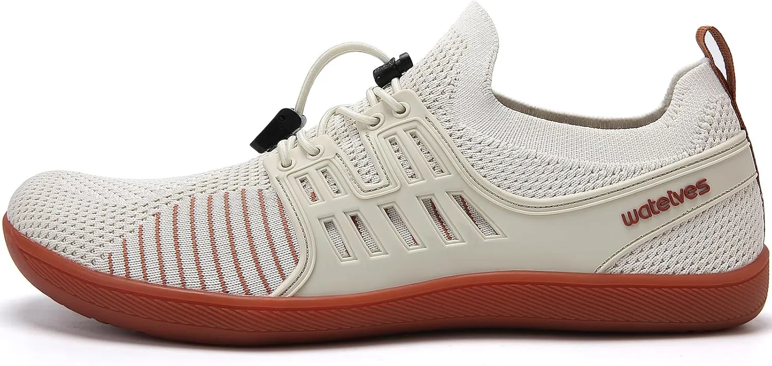 WateLves Wide Water Shoes Womens Mens Barefoot Zero Drop Shoes Beach Walking Sneakers
