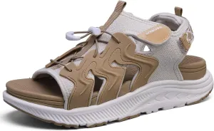 WateLves Womens Orthopedic Walking Sandals Summer Casual Outdoor Hiking Water Platform Sandals with Adjustable Strap Comfortable Plantar Fasciitis Arch Support