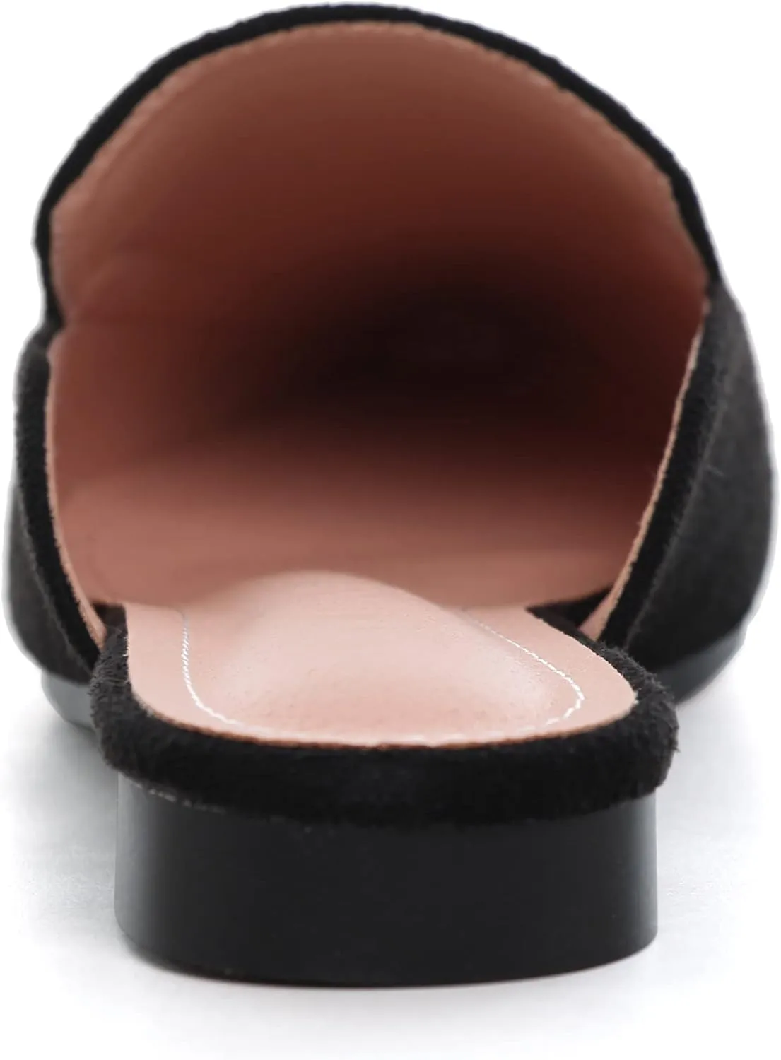 WENJIAZHIZHI Suede Mules Slippers for Women's Shoes Pointed Toe Backless Flats Slides Sandals Slip-On Loafers