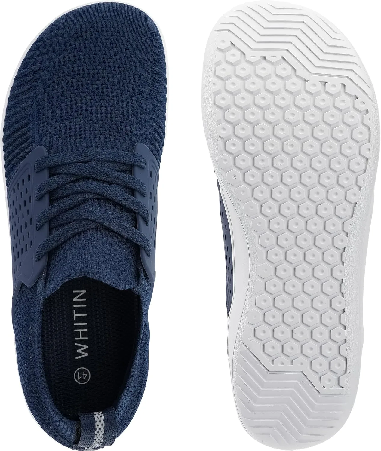 WHITIN Men's Wide Minimalist Barefoot Sneakers | Zero Drop | Midfoot Stability