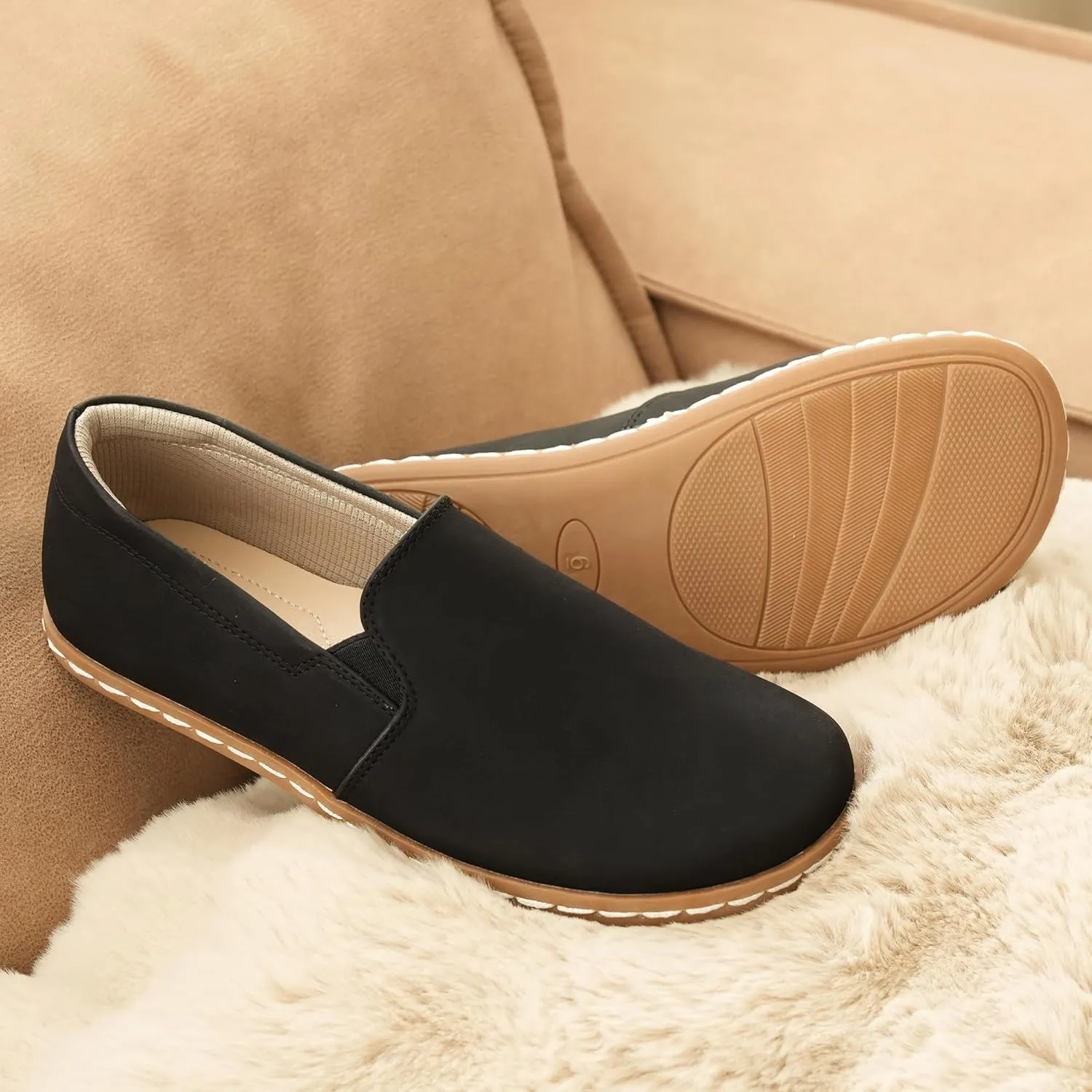 Women Barefoot Dress Shoes Comfortable Walking Loafers