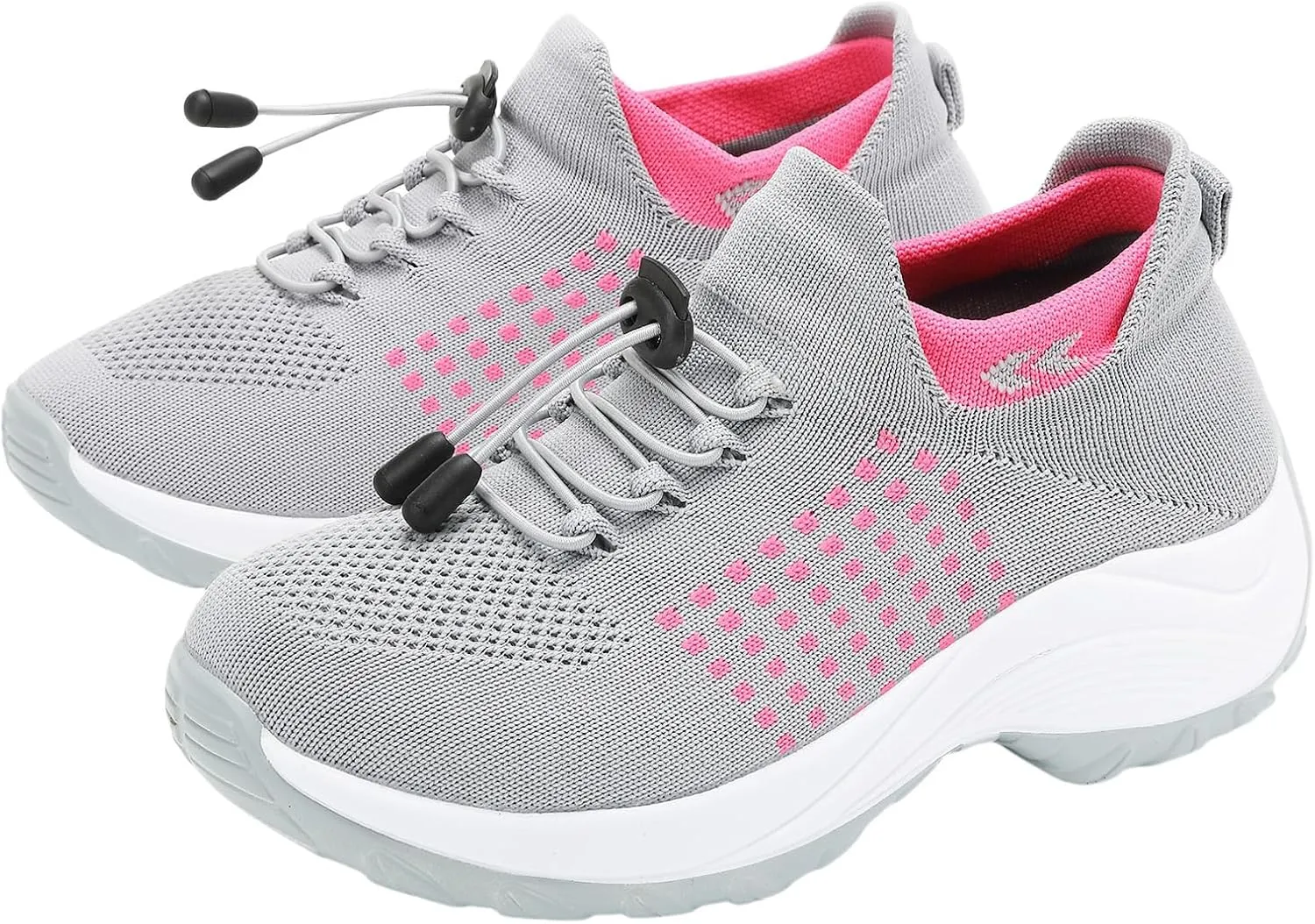 Women Walking Shoes Breathable Orthopedic Sneakers Comfortable Air Cushion Ortho Plantar Fasciitis Slip on Comfort Wear Ladies Walking Shoes Casual Athletic Workout Sneaker