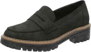 Womens Chunky Loafers Platform Work Shoes Dress Penny Loafers Comfortable Office Shoes Casual Leather Shoes