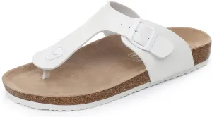 Women's Comfort Slides for Women Cow Suede Cork Footbed Sandals with Adjustable Strap Buckle Open Toe Beach Sandals