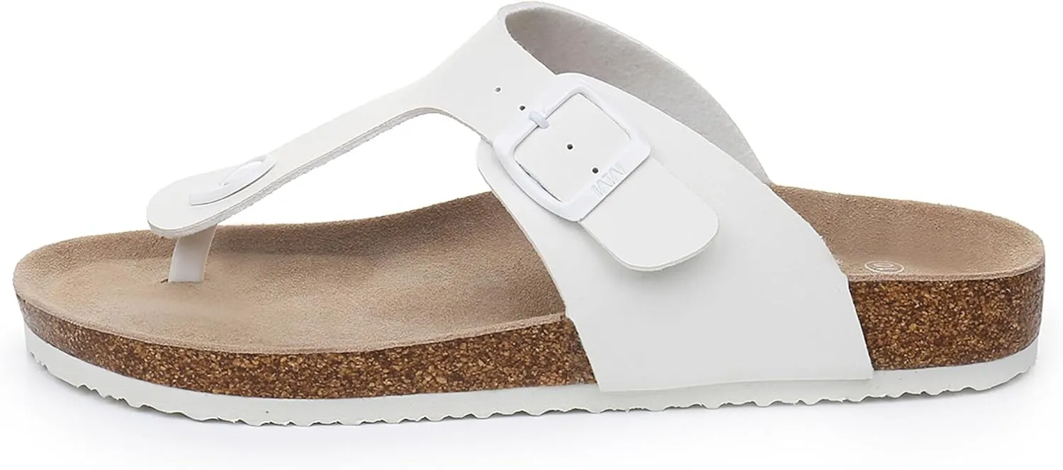 Women's Comfort Slides for Women Cow Suede Cork Footbed Sandals with Adjustable Strap Buckle Open Toe Beach Sandals