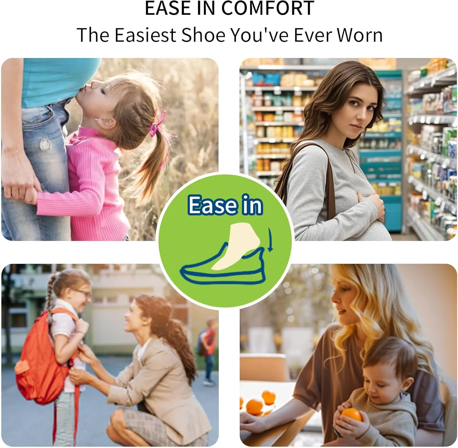 Women's Easy Slip On Walking Shoes Comfortable Tennis Fashion Sneakers Lightweight Simple Non-Slip Footwear US 6-11