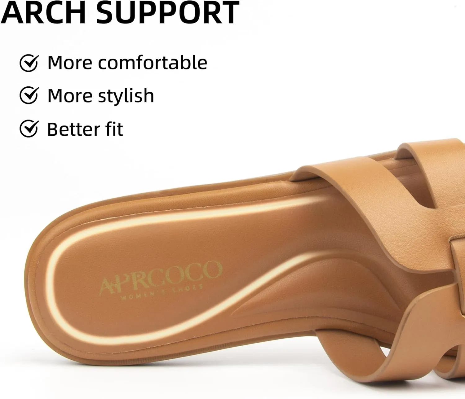 Women's Flat Sandals Casual Slip On Cross Band Sandals for Women Summer Dressy Slide Beach Sandal