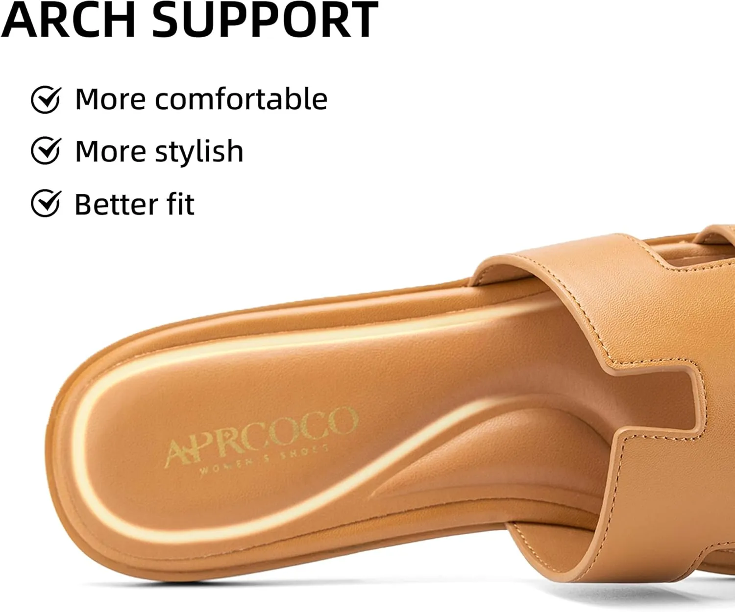 Women's Flat Sandals Dressy Classic H-Band Flats Sandals Summer Beach Vacations Slide Sandals