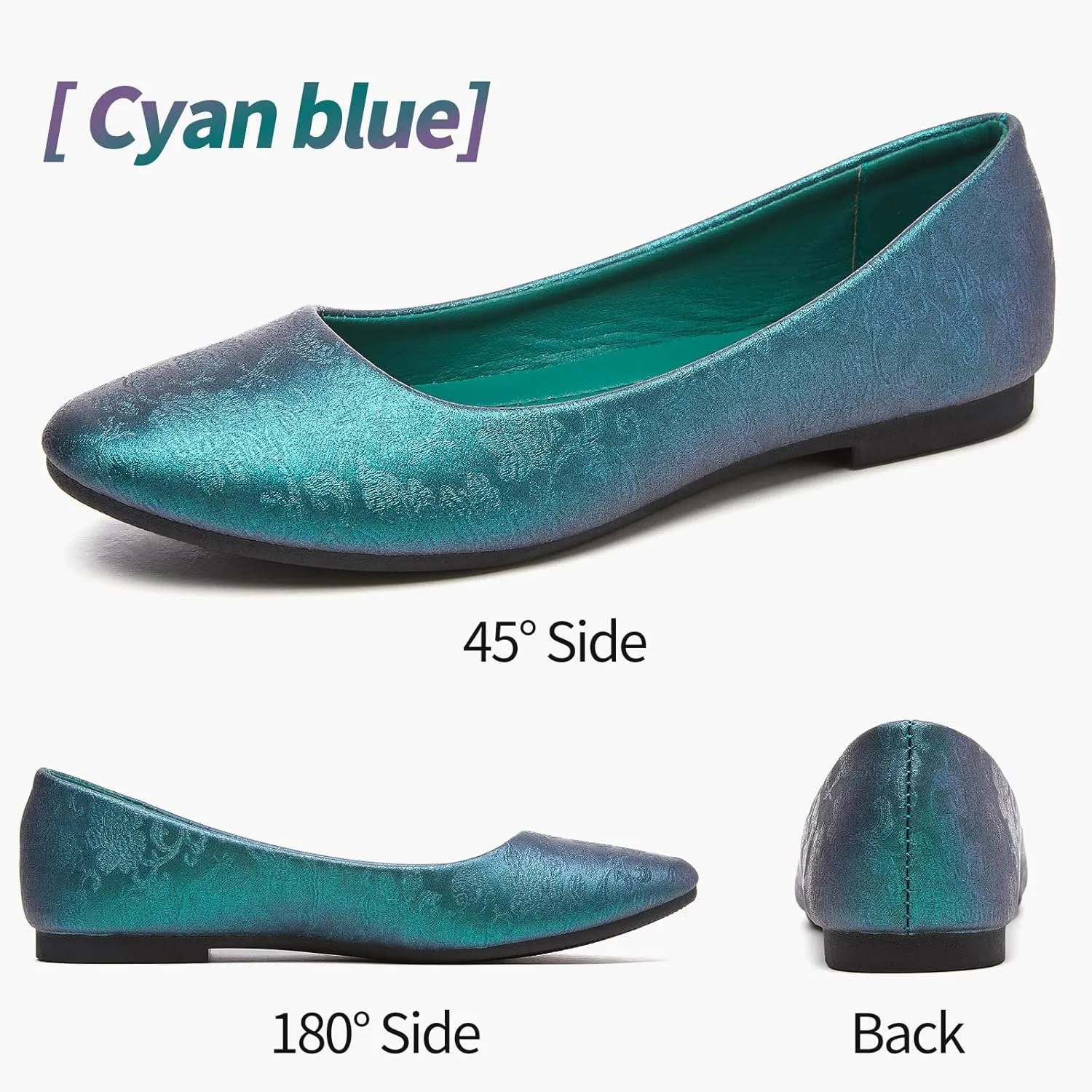 Women's Flats Dress Shoes Comfortable PU Leather Casual Slip on Shoes Loafers Business Work Office