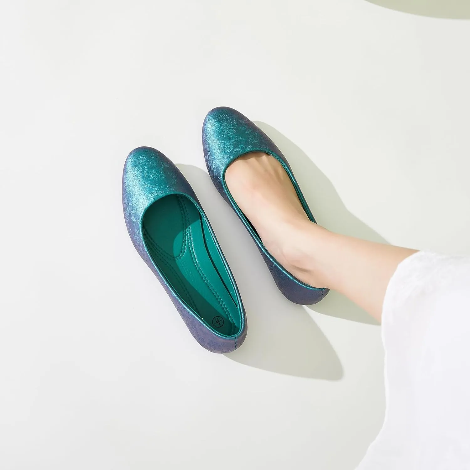 Women's Flats Dress Shoes Comfortable PU Leather Casual Slip on Shoes Loafers Business Work Office