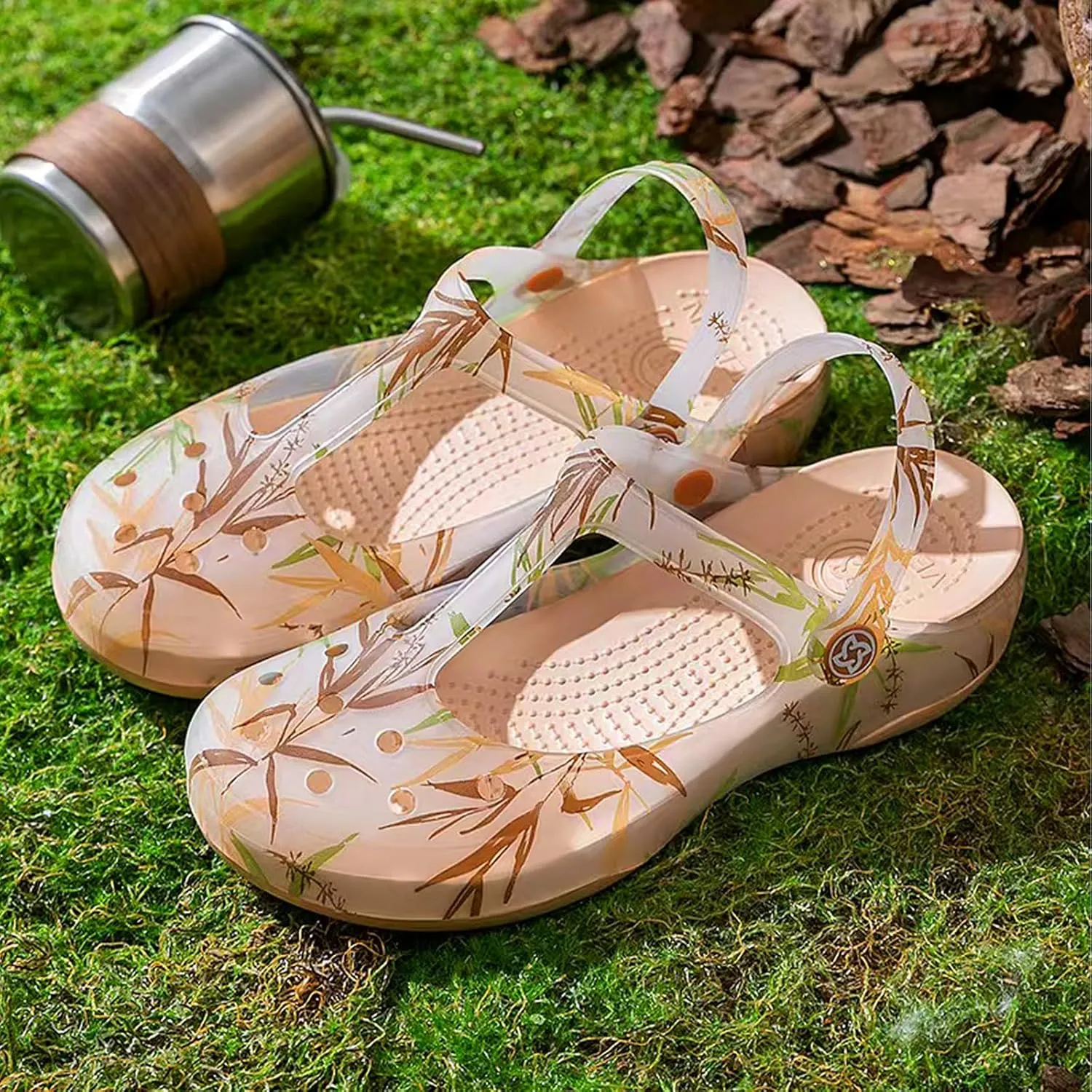 Women's Garden Clogs, Non Slip Platform Mules and Clogs Jelly Hole Shoes