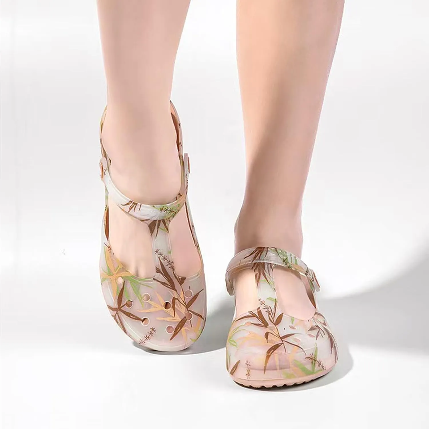 Women's Garden Clogs, Non Slip Platform Mules and Clogs Jelly Hole Shoes
