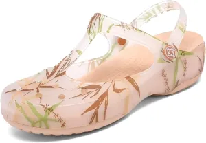 Women's Garden Clogs, Non Slip Platform Mules and Clogs Jelly Hole Shoes