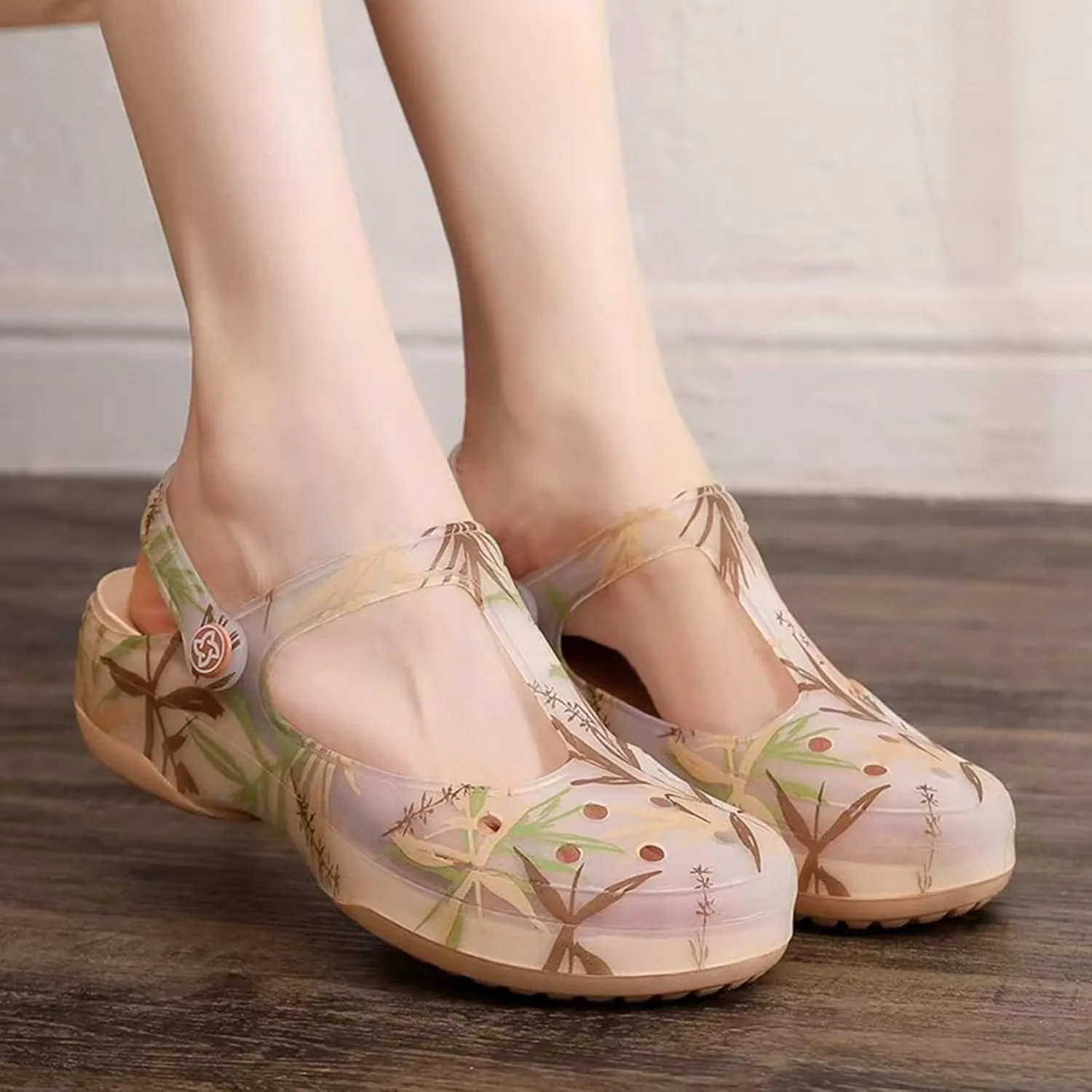 Women's Garden Clogs, Non Slip Platform Mules and Clogs Jelly Hole Shoes