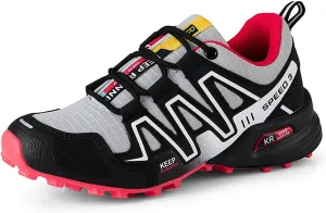 Women's Hiking Shoes Water Resistant Hiking Sneakers Trekking Shoes Trail Walking Running Camping Shoes Non-Slip Breathable Comfortable Lightweight