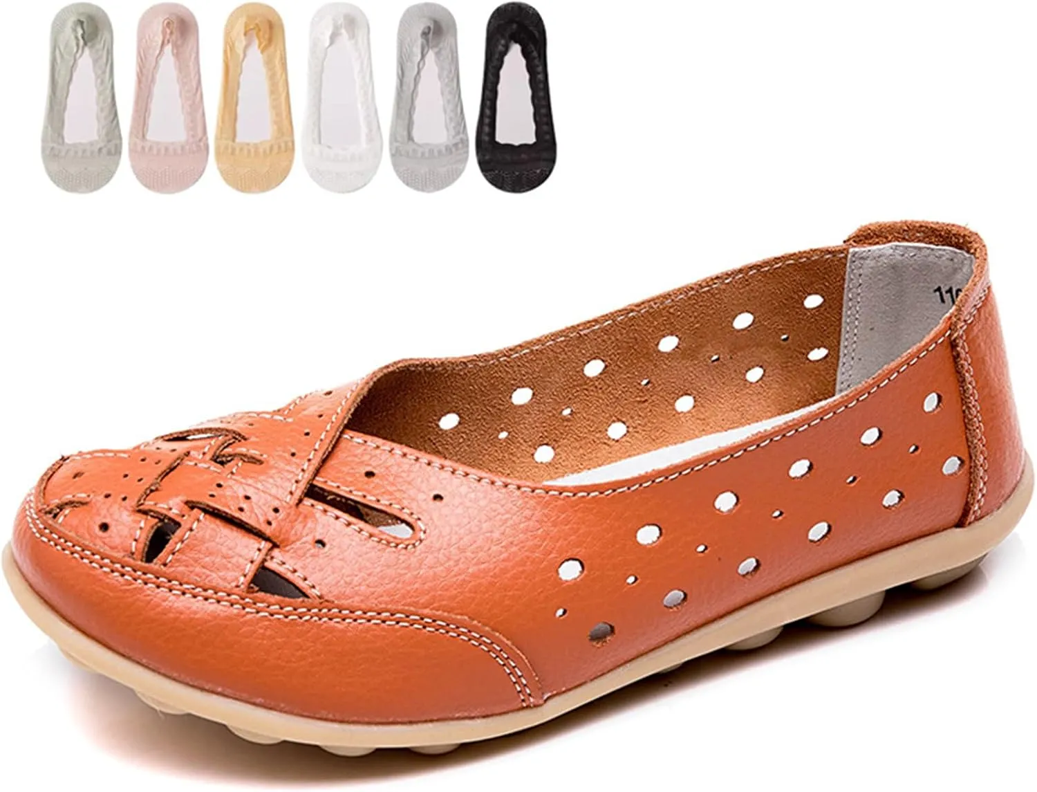 Womens Jaliane Orthopaedic Loafers in Breathable Leather,Casual Slip on Dress Shoes Comfortable Leather Driving Shoes Outdoor Walking Flats Shoes