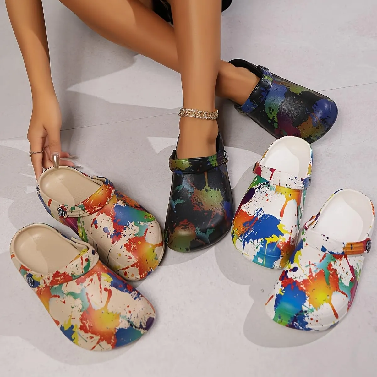 Women's Lightweight EVA Clogs – Breathable Mules with Soft Cushioned Sole, Durable & Machine-Washable Summer Shoes for Women
