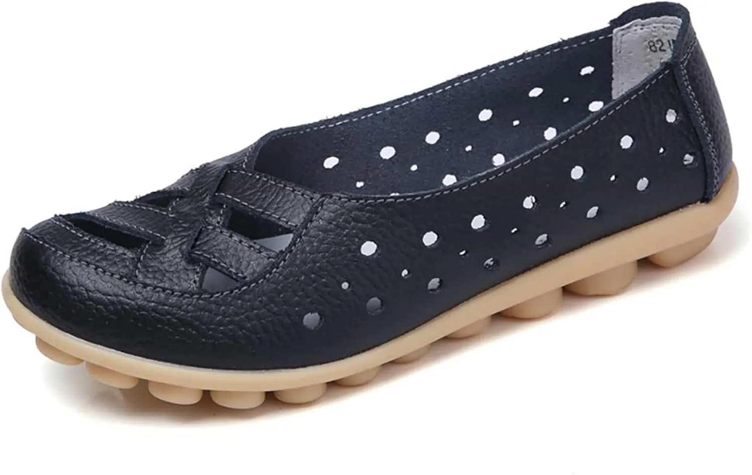 Womens Loafers Comfortable Dressy Closed Toe Sandals Wide Width Flats Slip On Moccasins Casual Driving Shoes Summer Comfort Walking Shoes Breathable Work Dressy Shoe Trending Sandals for Women