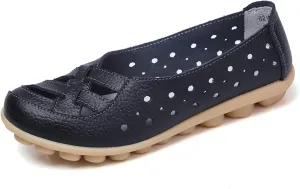 Womens Loafers Comfortable Dressy Closed Toe Sandals Wide Width Flats Slip On Moccasins Casual Driving Shoes Summer Comfort Walking Shoes Breathable Work Dressy Shoe Trending Sandals for Women