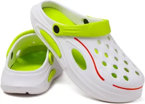 Womens Mens Garden Shoes Arch Support Clogs Non-Slip Outdoor Beach Slippers with Removable Cushion Footbed