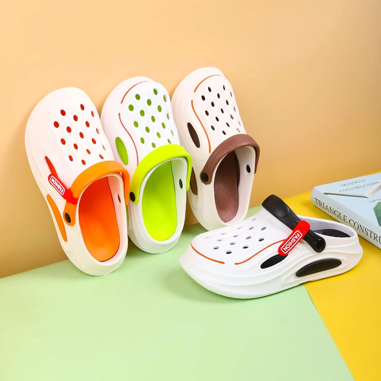Womens Mens Garden Shoes Arch Support Clogs Non-Slip Outdoor Beach Slippers with Removable Cushion Footbed