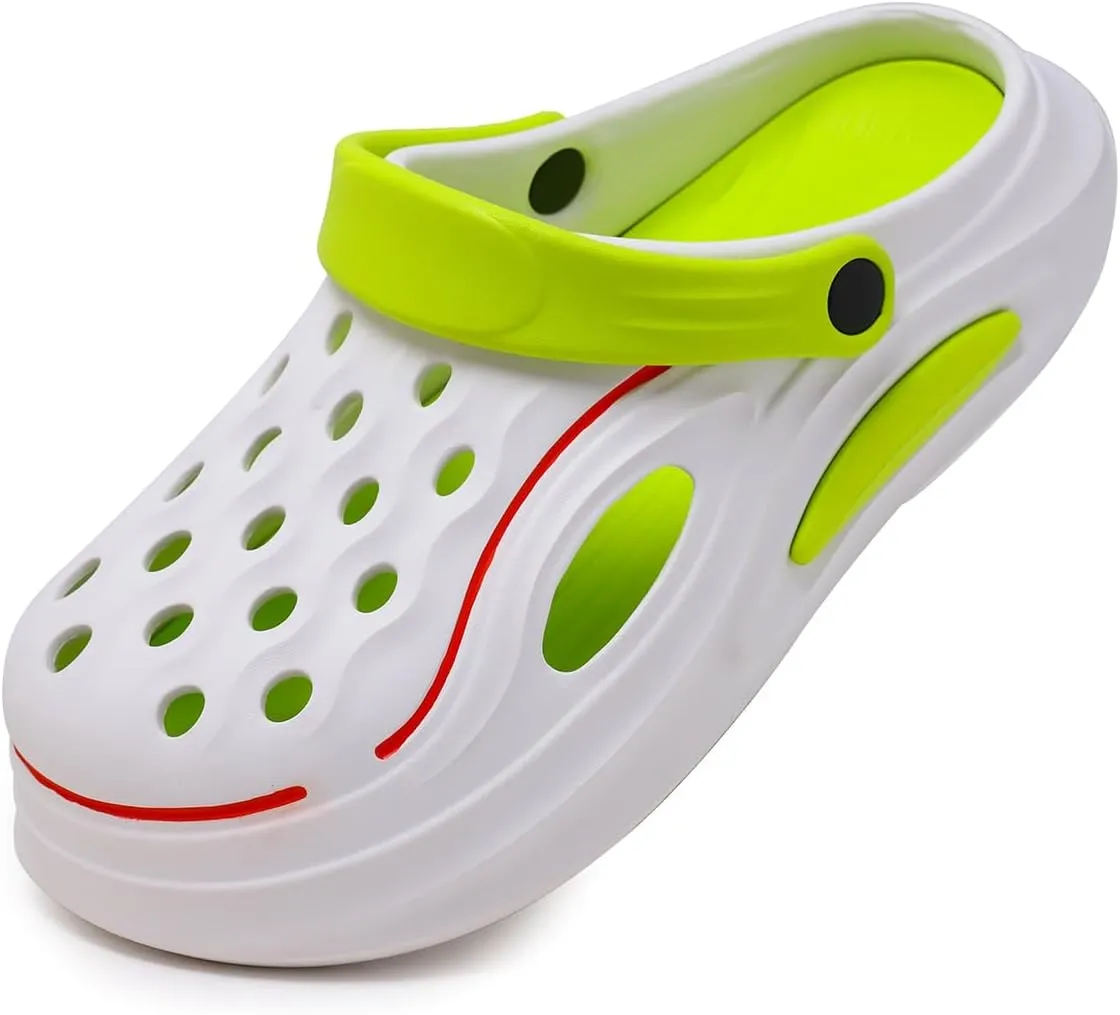 Womens Mens Garden Shoes Arch Support Clogs Non-Slip Outdoor Beach Slippers with Removable Cushion Footbed