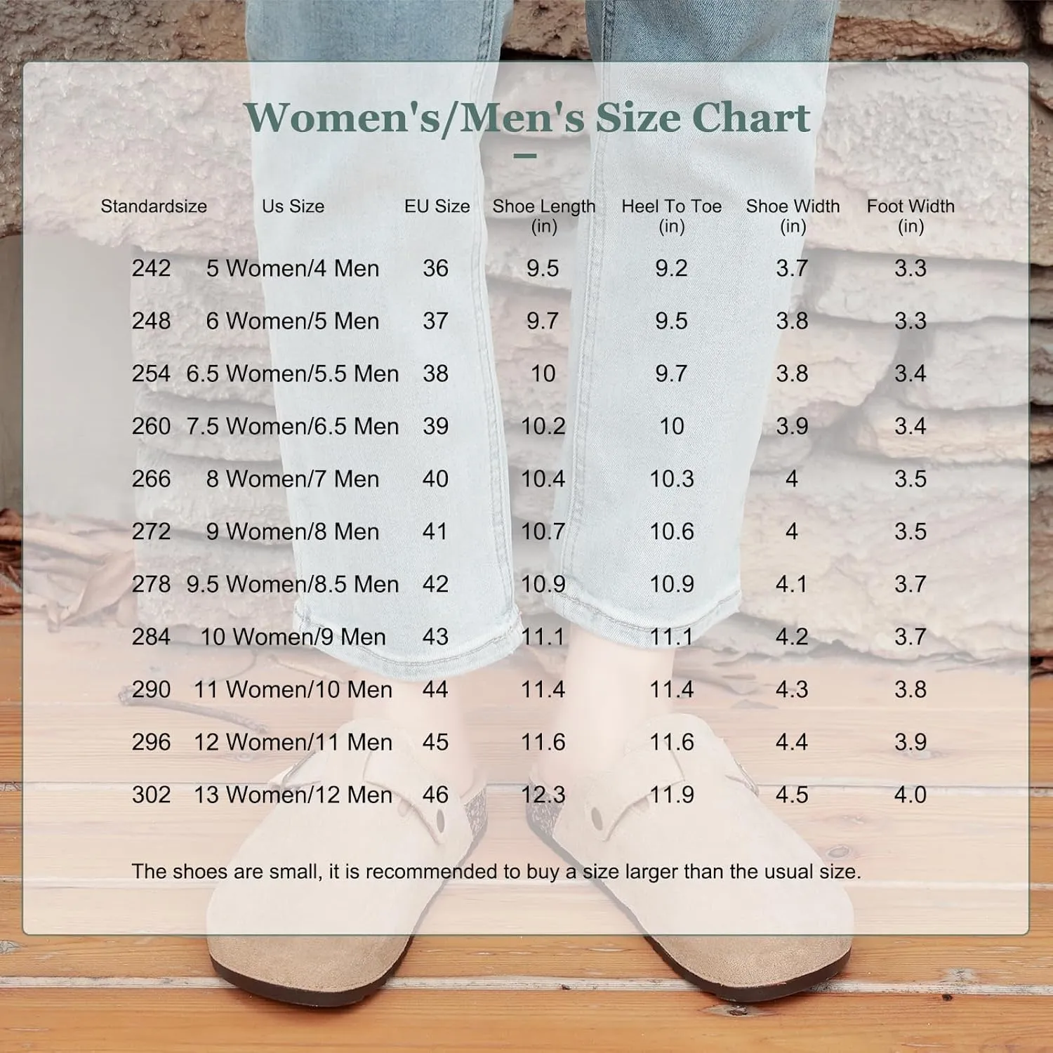 Womens Mens Suede Clogs Leather Mules with Adjustable Buckle Slip On Cork Footbed Sandals Arch Suppor Comfort Potato Shoes