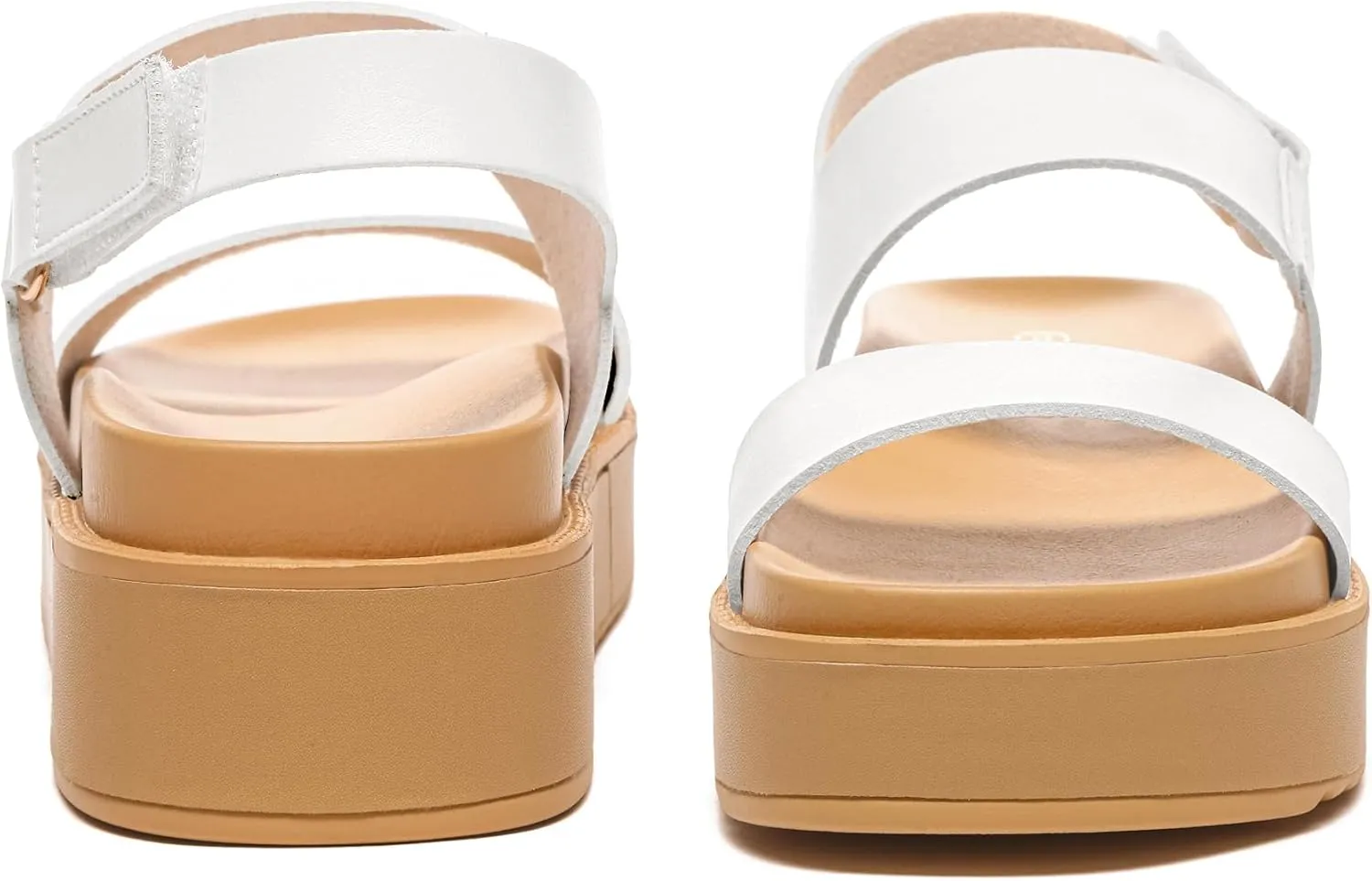 Women's Platform Sandals Comfortable Arch Support Open Toe Wedge Sandal with Adjustable Strap for Summer