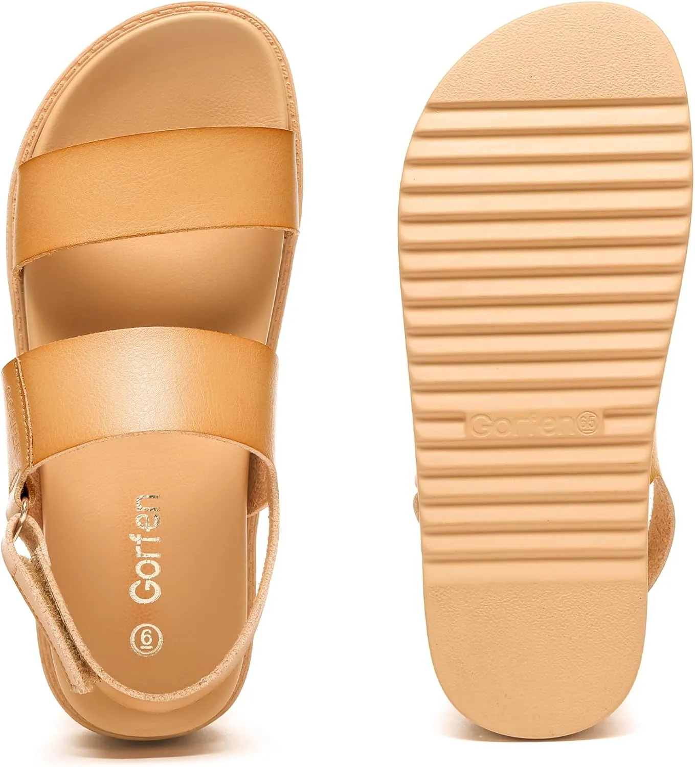 Women's Platform Sandals Comfortable Arch Support Open Toe Wedge Sandal with Adjustable Strap for Summer