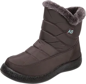 Womens Snow Boots Winter Boots for Women Waterproof Snow Winter Short Boots for Women Outdoor Flat Boots Keep Warm