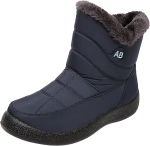 Womens Snow Boots Winter Boots for Women Waterproof Snow Winter Short Boots for Women Outdoor Flat Boots Keep Warm