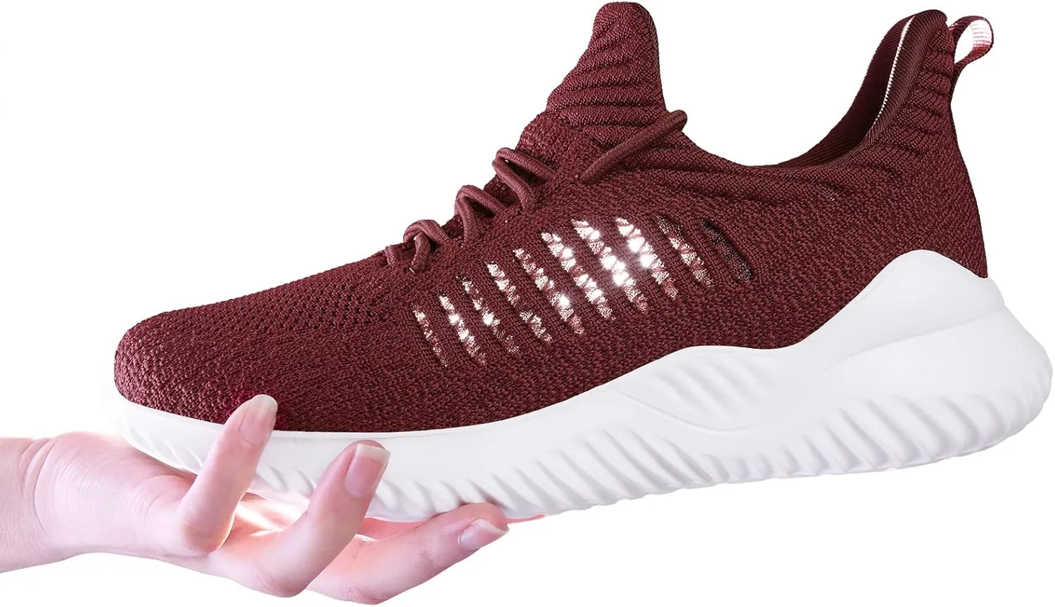 Womens Walking Shoes - Slip On Tennis Running Shoes Memory Foam Lightweight Work Sneakers for Indoor Outdoor Gym