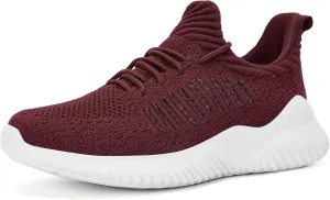 Womens Walking Shoes - Slip On Tennis Running Shoes Memory Foam Lightweight Work Sneakers for Indoor Outdoor Gym