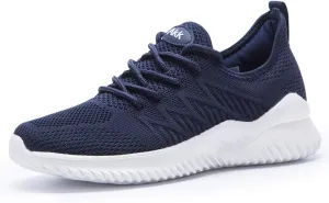 Womens Walking Tennis Shoes - Slip On Memory Foam Lightweight Casual Sneakers for Gym Travel Work
