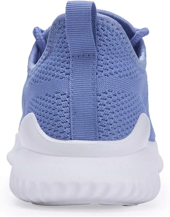 Womens Walking Tennis Shoes - Slip On Memory Foam Lightweight Casual Sneakers for Gym Travel Work