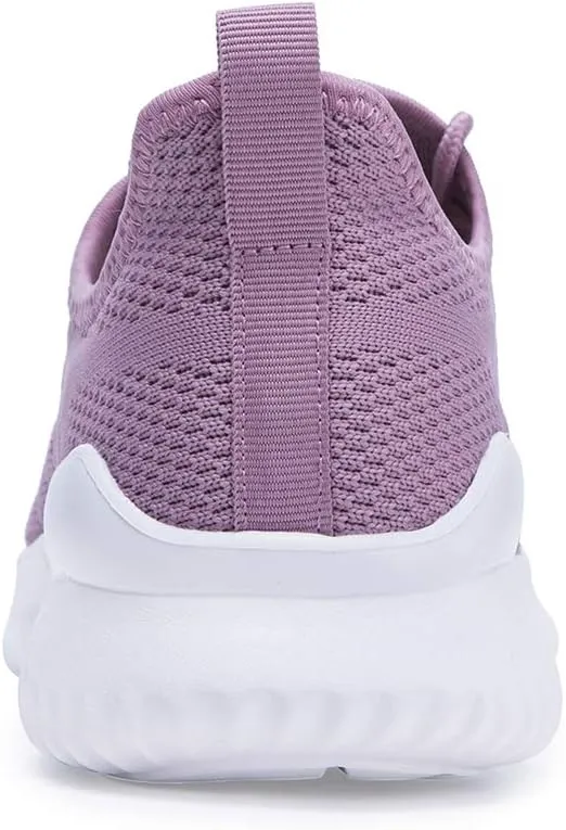 Womens Walking Tennis Shoes - Slip On Memory Foam Lightweight Casual Sneakers for Gym Travel Work