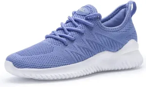 Womens Walking Tennis Shoes - Slip On Memory Foam Lightweight Casual Sneakers for Gym Travel Work