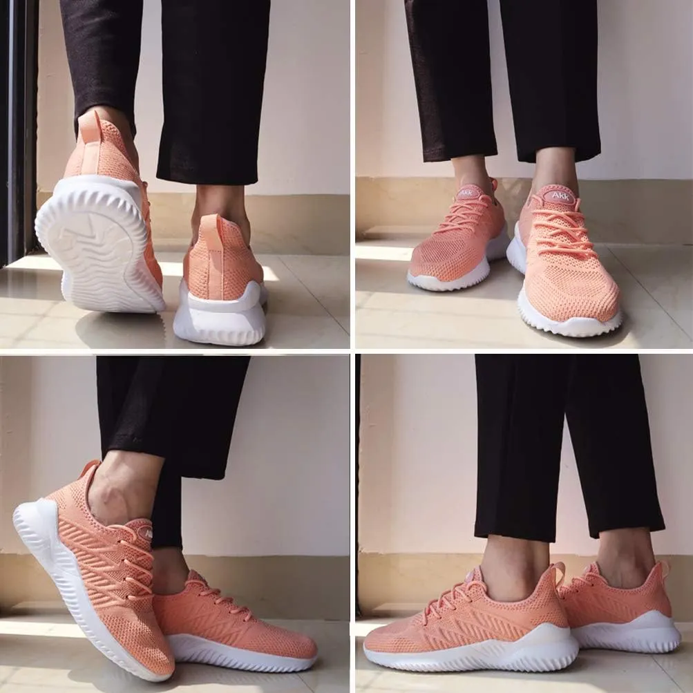 Womens Walking Tennis Shoes - Slip On Memory Foam Lightweight Casual Sneakers for Gym Travel Work