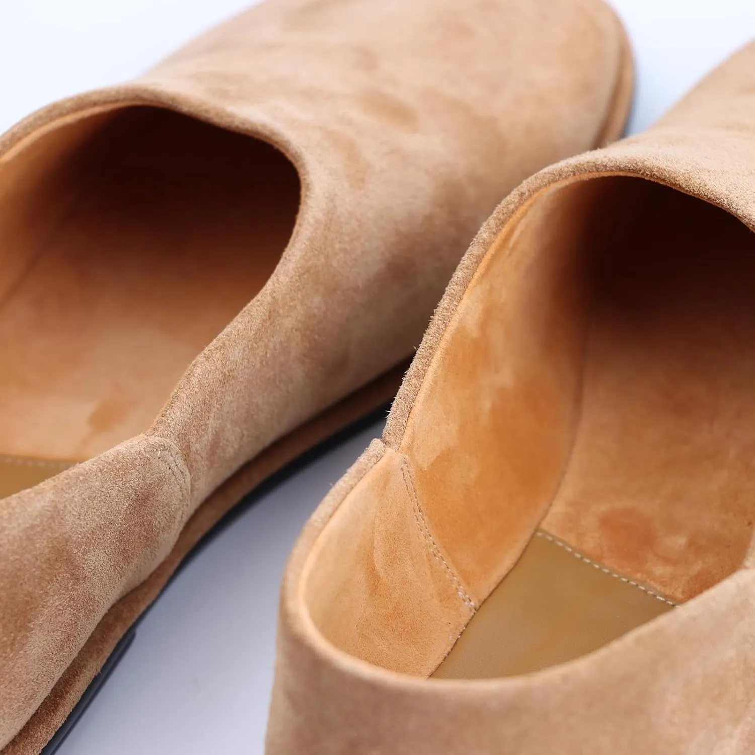 XOBZJH Leather Suede Penny Loafers Slip on Driver Shoes for Mens Flats Moccasins Work Comfortable Business Casual Light Shoes