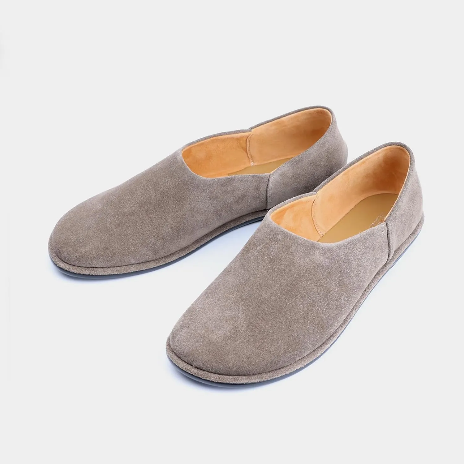 XOBZJH Leather Suede Penny Loafers Slip on Driver Shoes for Mens Flats Moccasins Work Comfortable Business Casual Light Shoes