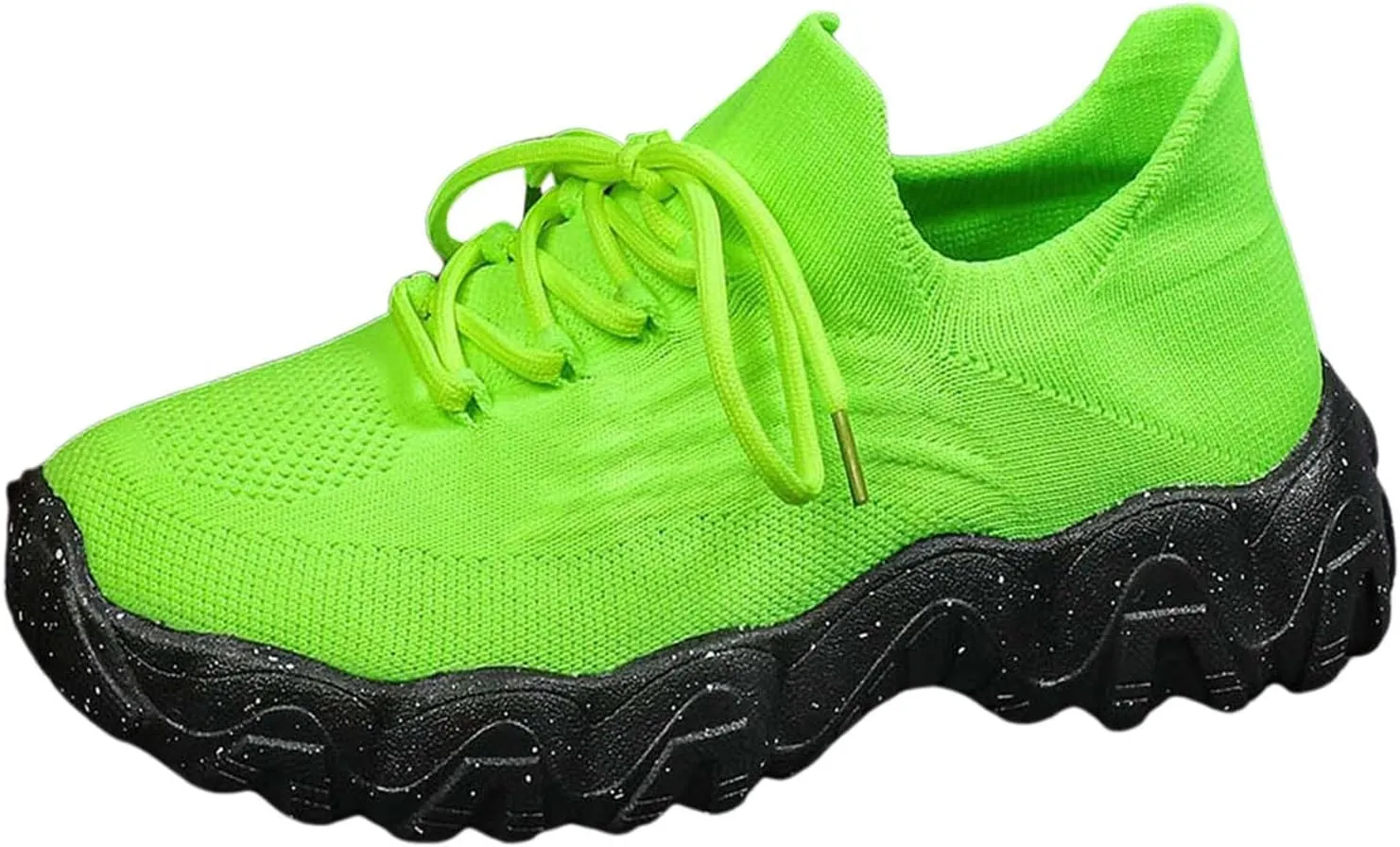 ZSpzx Platform Sneakers for Women Slip On Cushioned Footbed Knit Soft Padded Insole Arch Support Jogging Tennis Shoes Plantar Fasciitis Breathable Comfy Lightweight Daily Wear Shoe